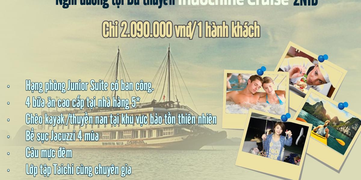 Du thuyền 5* Indochina Cruise - vịnh Hạ Long
