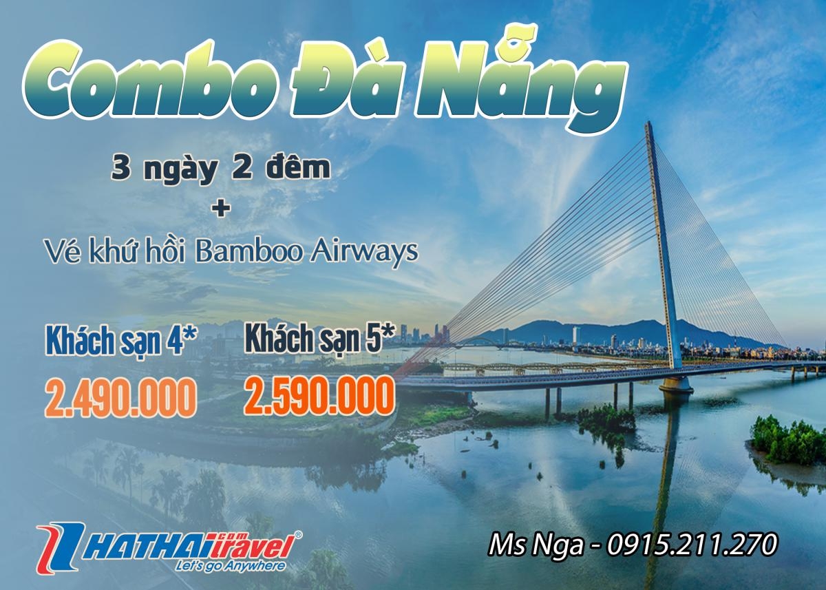 Combo Đà Nẵng + vé khứ hồi Bamboo Airways 3N2Đ