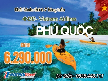 ĐẢO NGỌC PHÚ QUỐC 4N3Đ Bay Vietnam Airlines